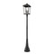 Z-Lite Beacon 4 Light Outdoor Post Mounted Fixture, Black & Clear Beveled 568PHXXLR-564P-BK - alternate 3